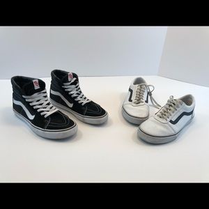 Men’s Vans Sneaker Lot x 2 Size 9